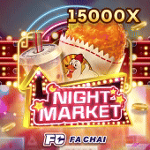 Night Market slot reel art